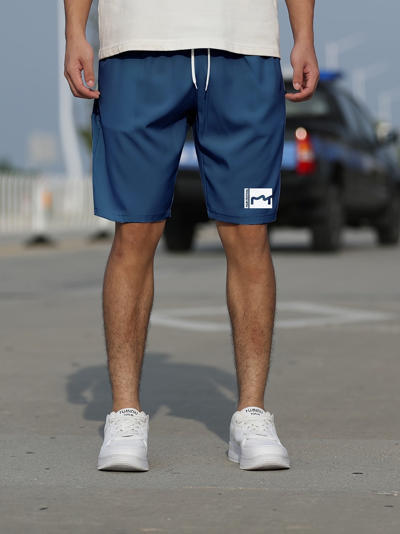Men's Summer Shorts with Pockets - Slim Fit, Stretchy, and Stylish Graphic Design - Hiccupzz