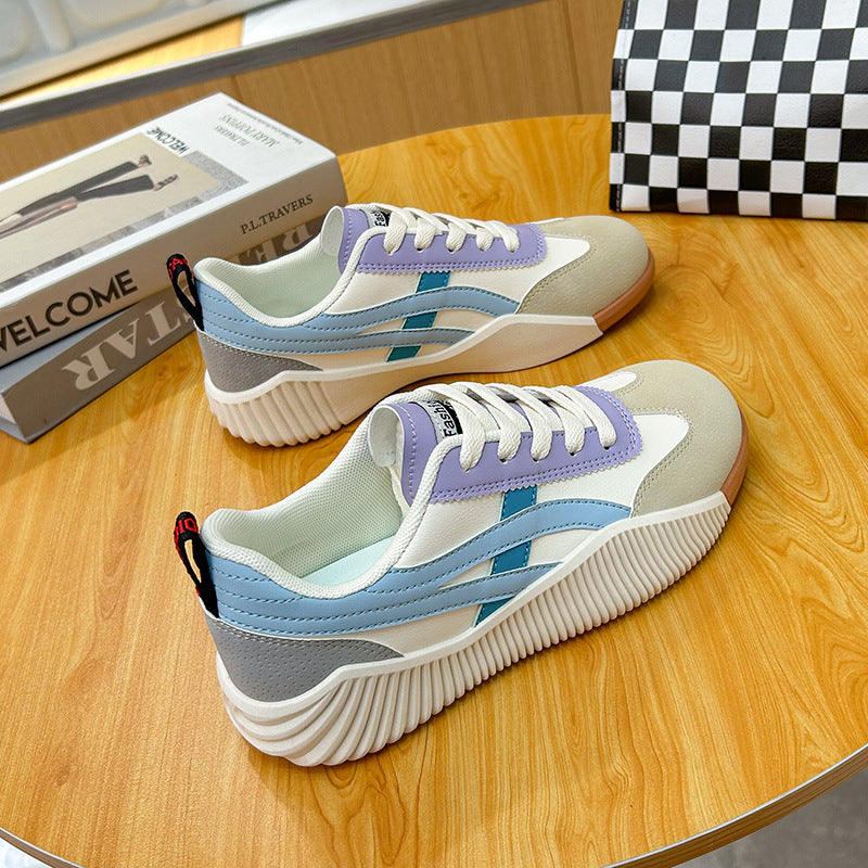 Women's Breathable Casual Flat White Shoes - Hiccupzz