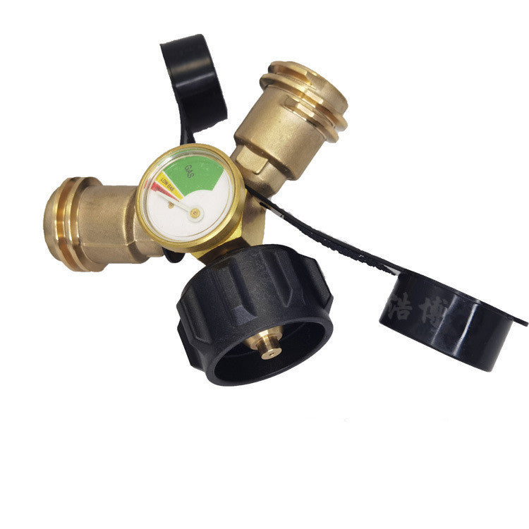 Propane Y Pressure Gauge Body Tee Brass Grill Heater - Hiccupzz