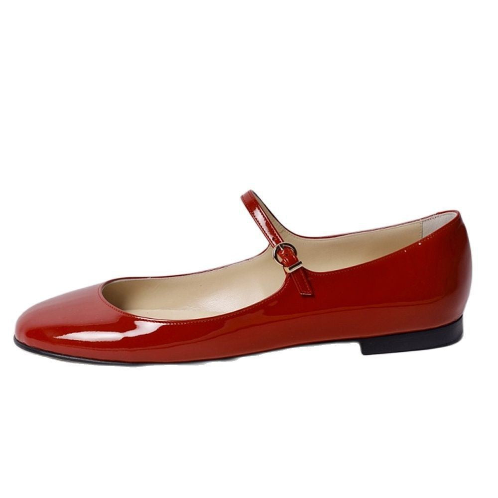 Wrist Strap Low Cut Round Head Women's Pumps - Hiccupzz