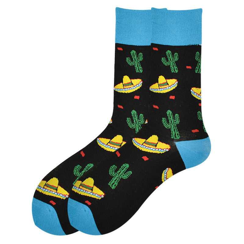 Men's Pattern Print Knit Socks - Hiccupzz