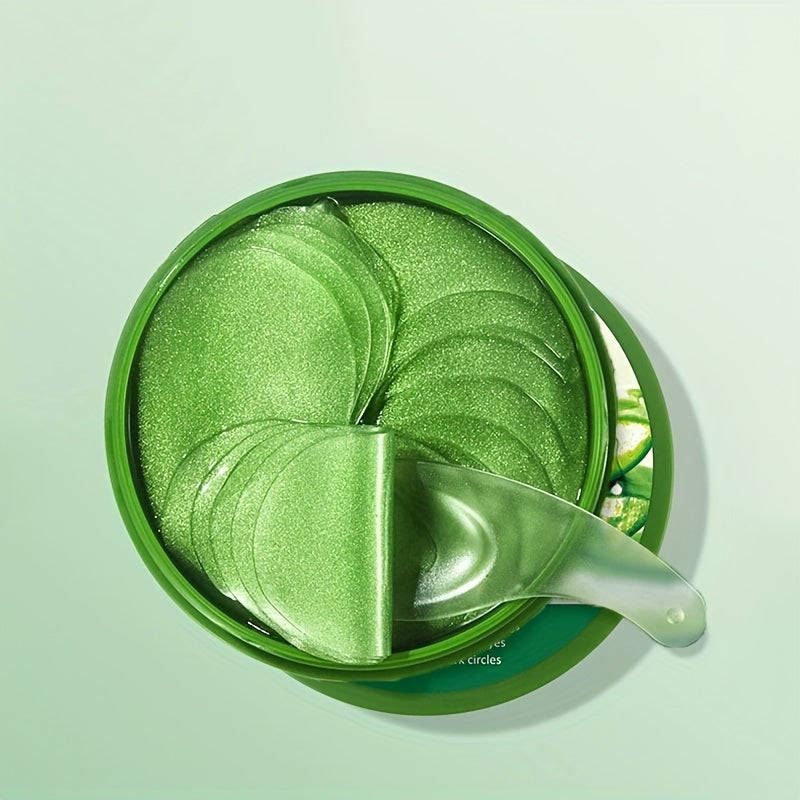 60pcs/box, Moisturizing and Firming Aloe Vera Collagen Eye Mask for Youthful and Radiant Eyes - Hiccupzz
