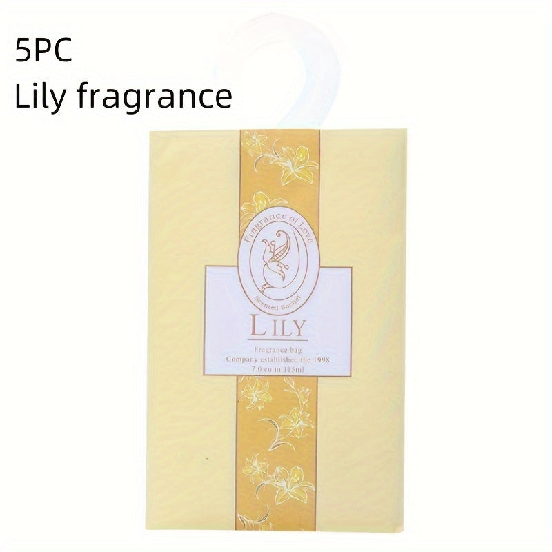 5pcs Hanging Perfume Wardrobe Sachet Sachet Wardrobe Mildew - Hiccupzz