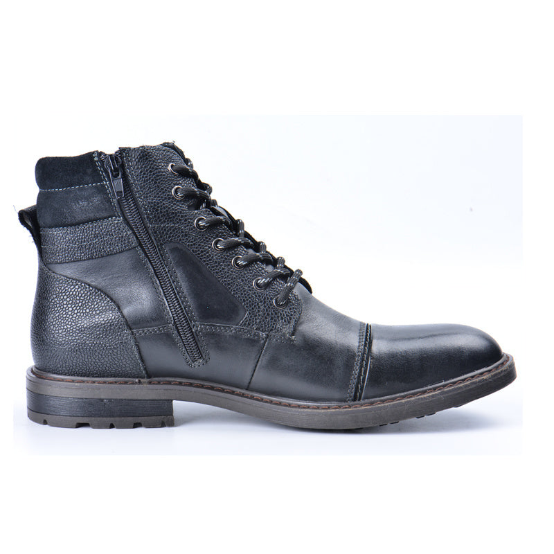 Men's Casual Leather Martin Boots - Hiccupzz