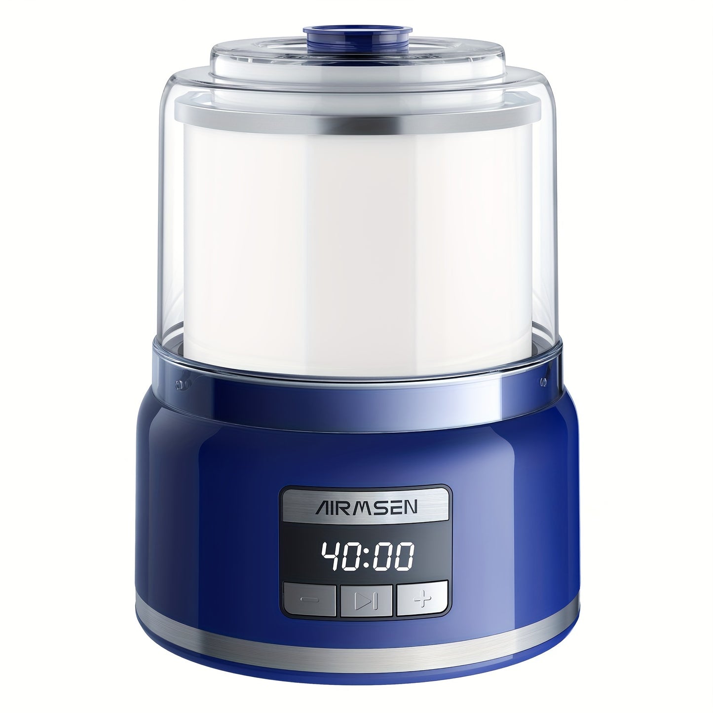 Ice Cream Maker, 2.1-Quart Frozen Yogurt Maker with LED Screen and Timer for Gelato, Milkshakes, Sorbet- Double-Insulated Freezer Bowl, Compact Size