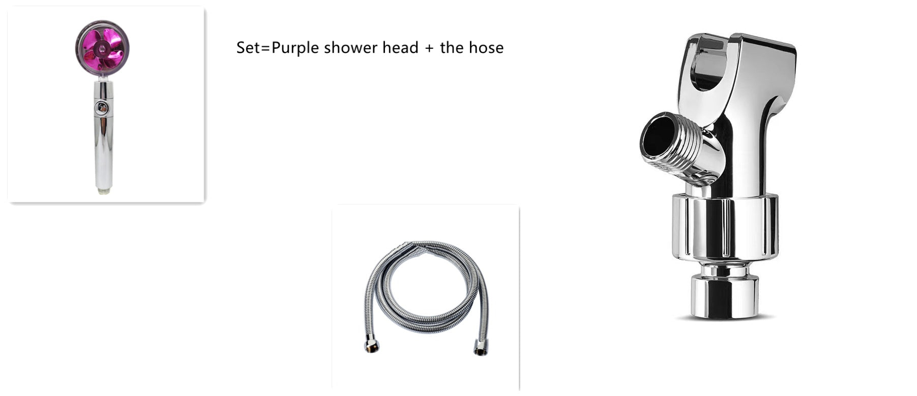 Shower Head Water flow 360 Degrees Rotating With Small Fan ABS Rain High Pressure Spray Nozzle Bathroom Accessories - Hiccupzz