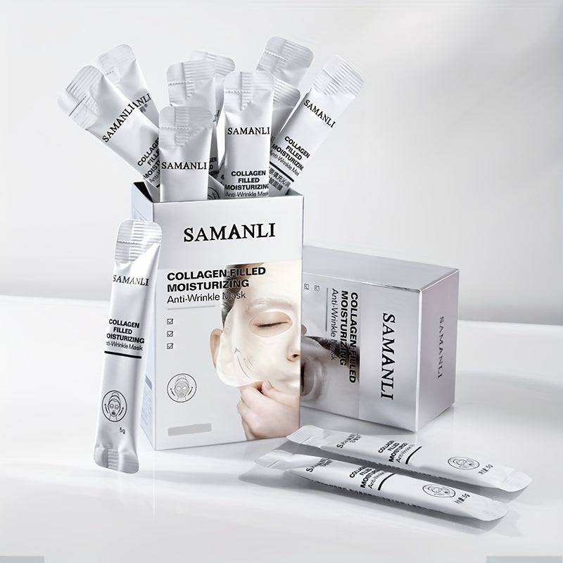 Anti-Aging Collagen Mask 5g x 20pcs - Deep Nourishment, Firming, Wrinkle Smoothing - Hiccupzz