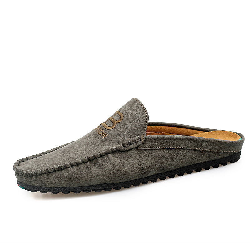 Men Leather Mules Casual Shoes Slipper Fashion - Hiccupzz