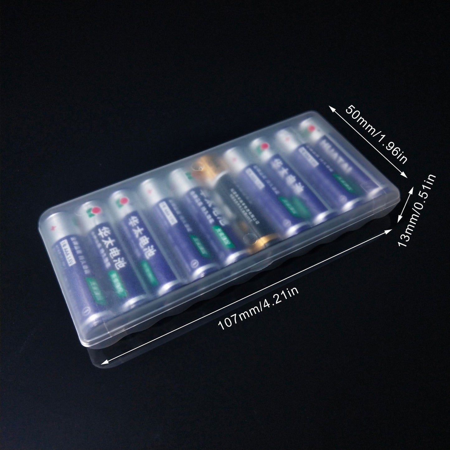 10-Pack Clear Plastic AAA Battery Case for Home, Kitchen, and Gift Packaging Organizer - Hiccupzz