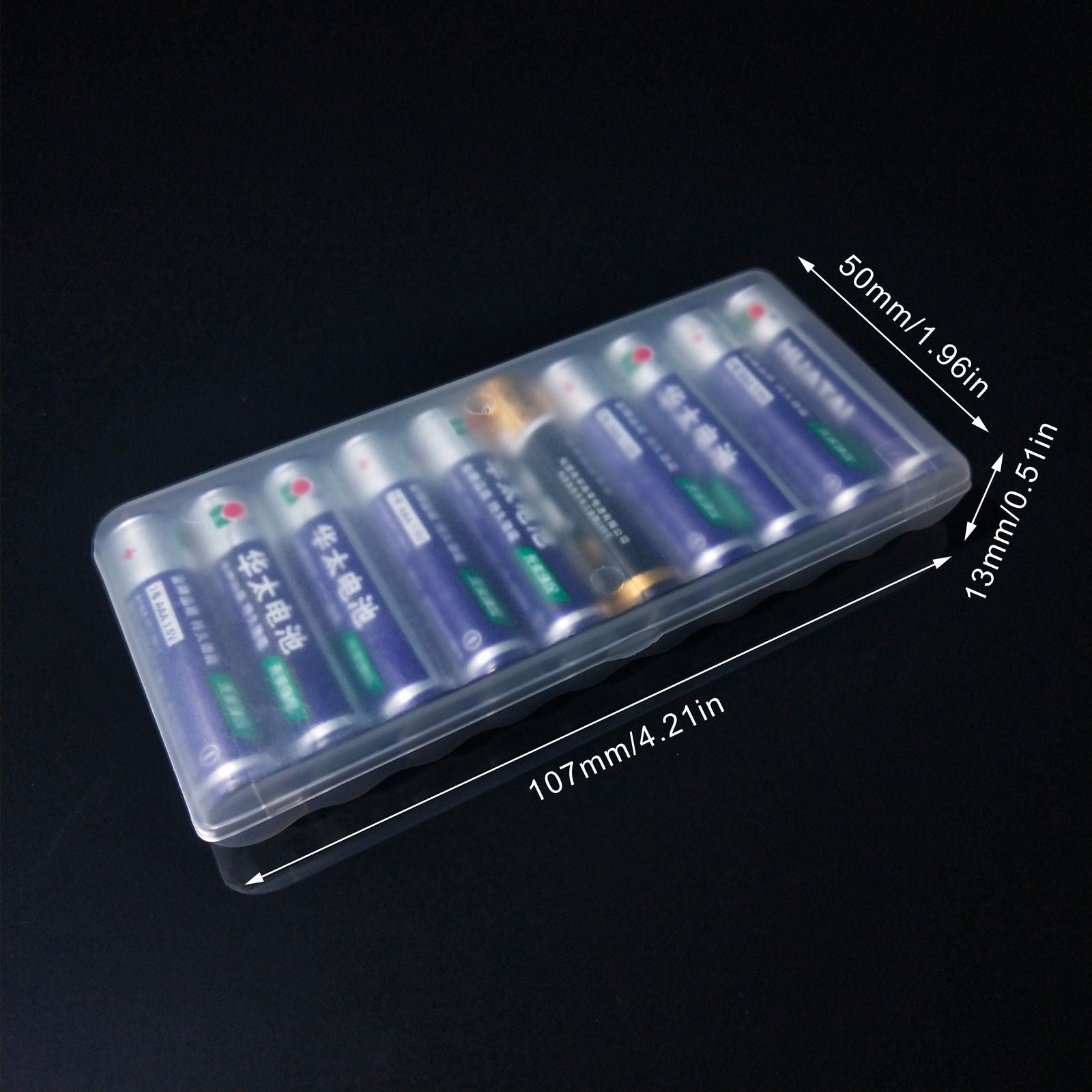 10-Pack Clear Plastic AAA Battery Case for Home, Kitchen, and Gift Packaging Organizer - Hiccupzz