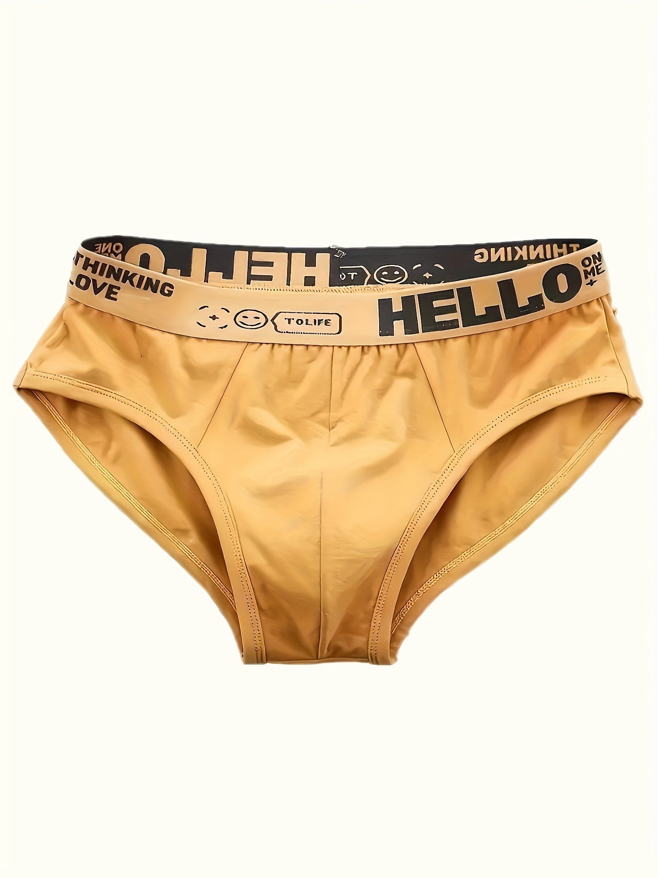 10-Pack Men's 'HELLO' Print Summer Briefs - Comfortable Bikini Underwear - Hiccupzz