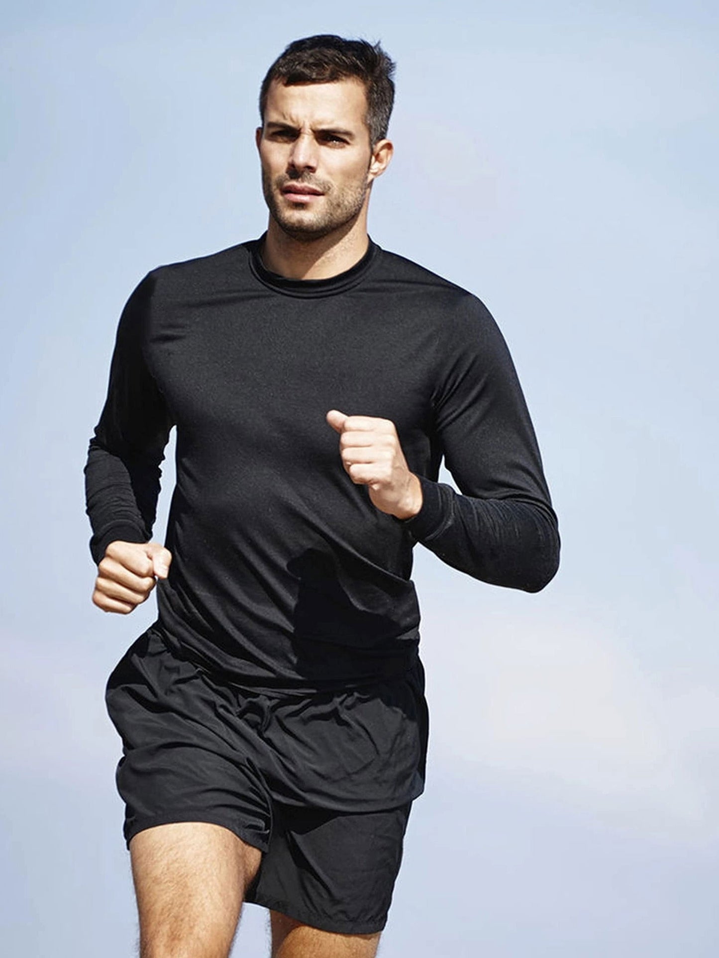 10-Pack Men's Quick-Dry Long Sleeve T-Shirts - Moisture-Wicking Casual Workout Performance Tees - Hiccupzz