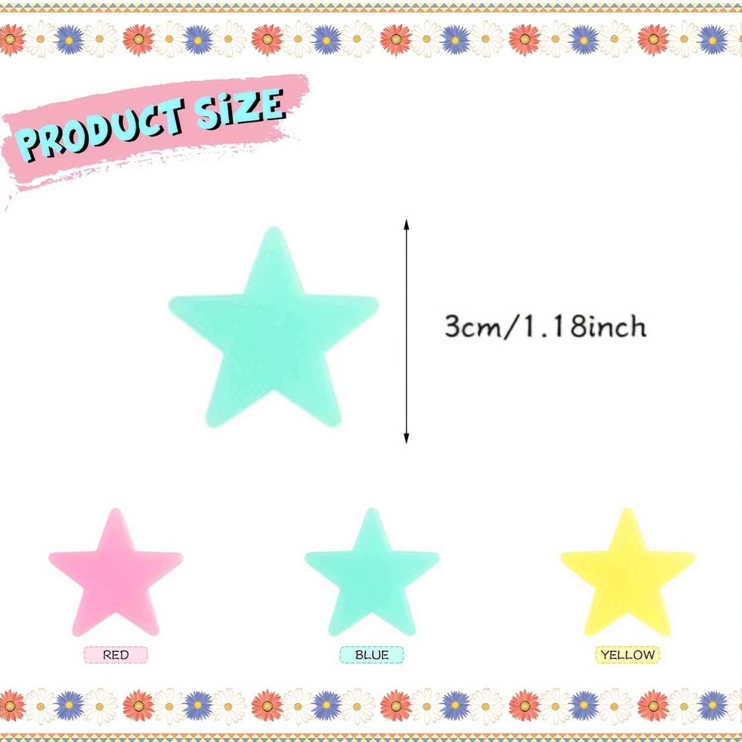 100 Pcs Fluorescent Glow-in-the-Dark Star Stickers: Transform Your Bedroom into a Twinkling Night Sky - Hiccupzz
