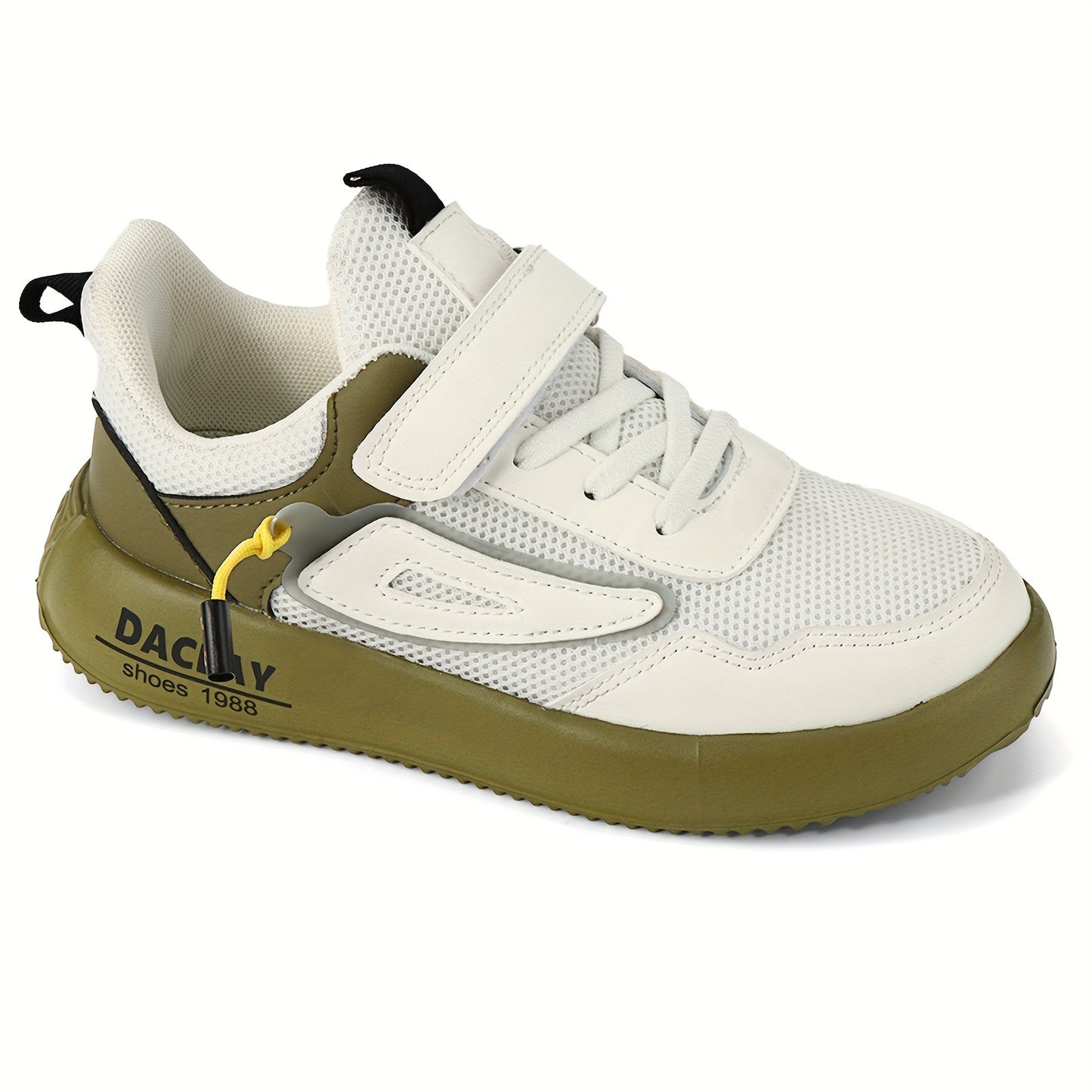 Kids' Vintage Street Sneakers - Breathable PU & Fabric Upper, EVA Sole, Round Toe. Ideal for Casual Wear, Hiking, and Daily Outdoor Activities (Spring/Fall/Summer). - Hiccupzz