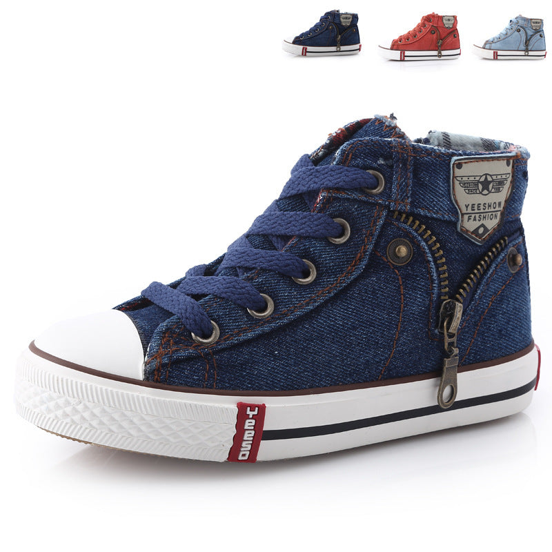 Children's Spring Boys' Canvas Shoes Wholesale Korean Style - Hiccupzz