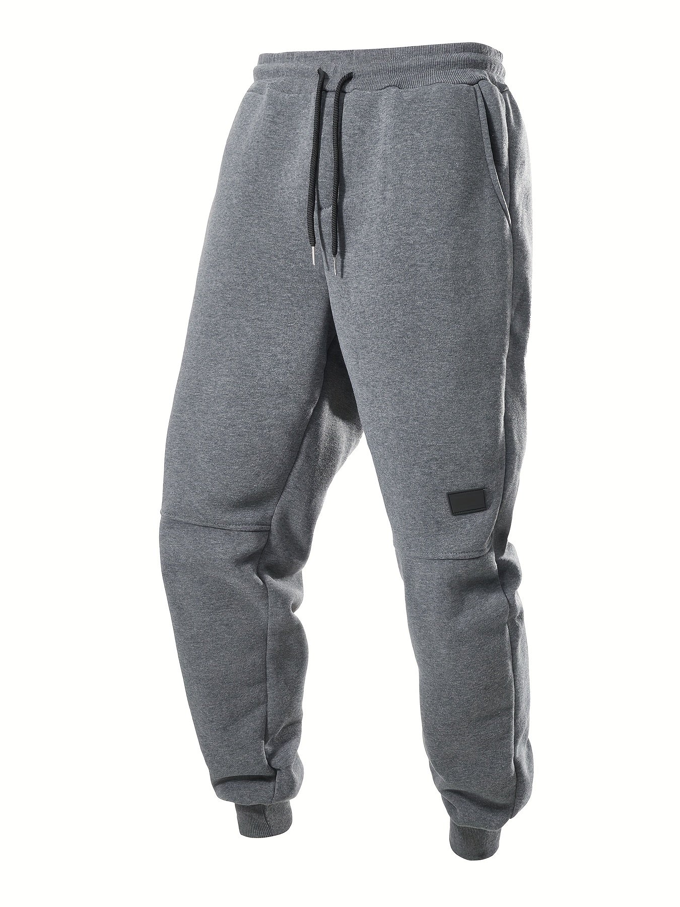 3-Pack Men's Solid Color Drawstring Joggers, Casual Sport Pants with Pockets - Hiccupzz
