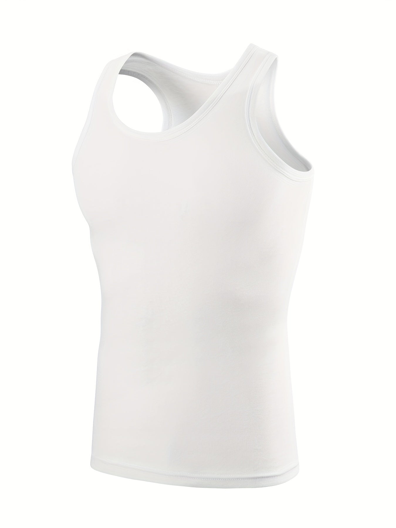 5-Pack Men's Tank Tops - Breathable Quick-Dry Fitness Vests, Casual Plain Color Summer Undershirts - Hiccupzz
