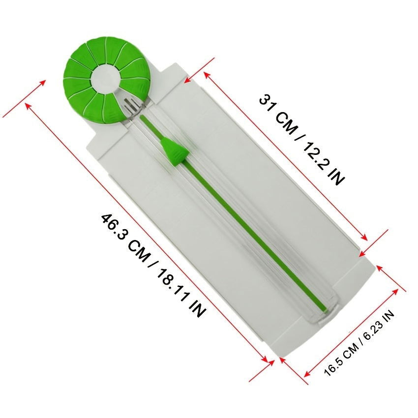 12-in-1 Multi-Function Paper Cutter and Creasing Machine with 360-Degree Rotating Cutter Head - Perfect for Hand-Cutting Cards and Art Projects - Hiccupzz