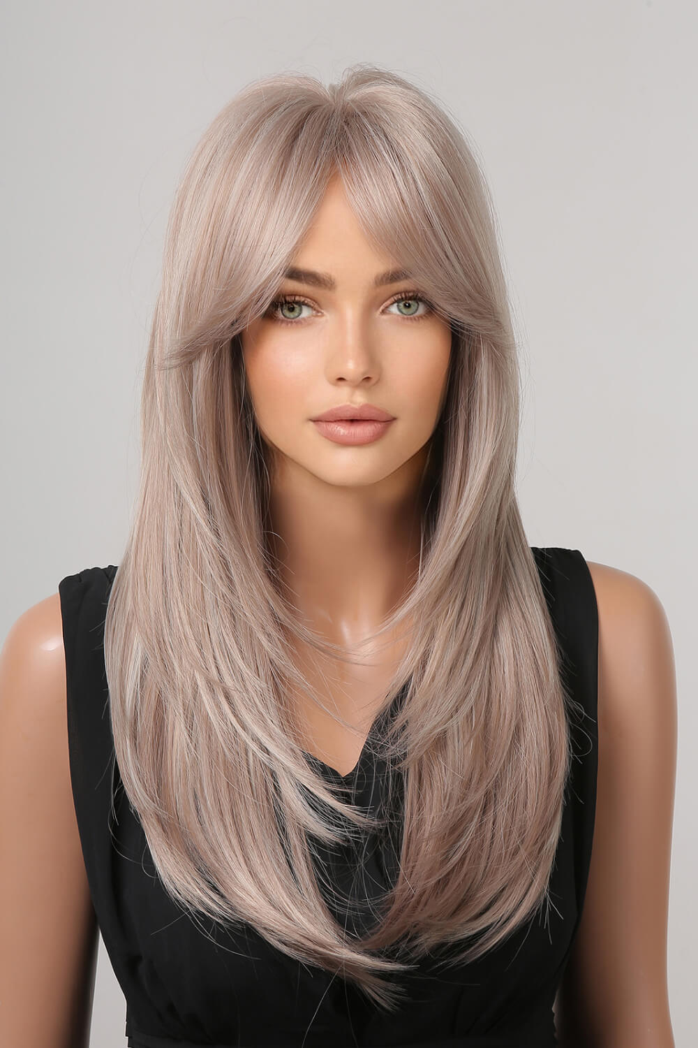 13*1" Full-Machine Wigs Synthetic Long Straight 22" - Hiccupzz