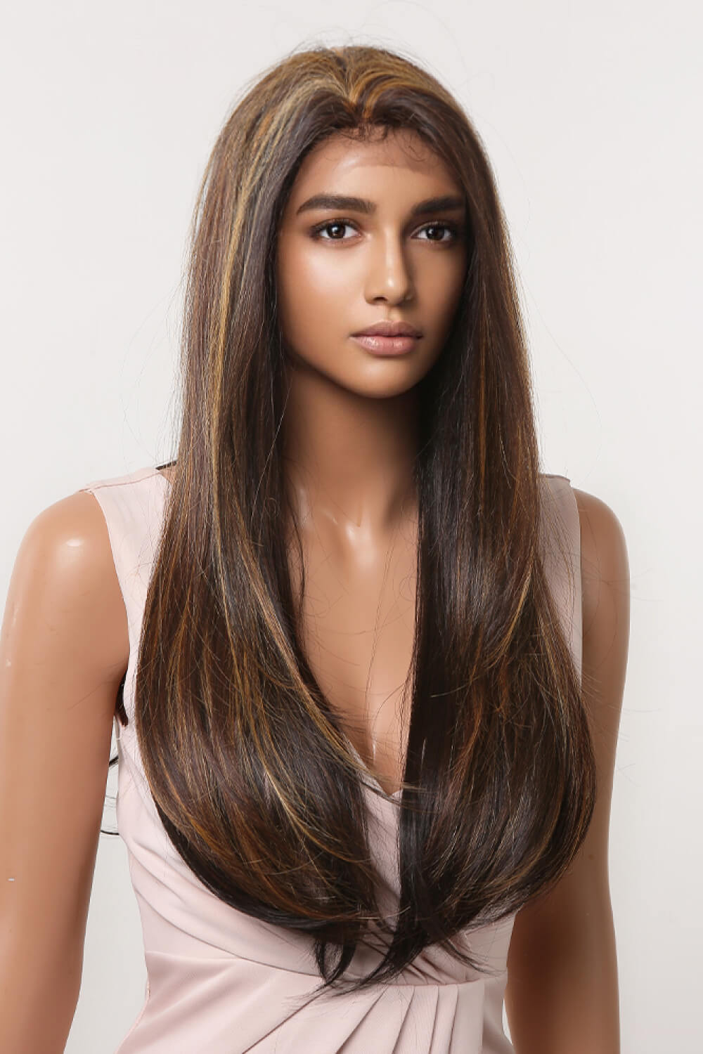 13*2" Lace Front Wigs Synthetic Long Straight 26" 150% Density - Hiccupzz