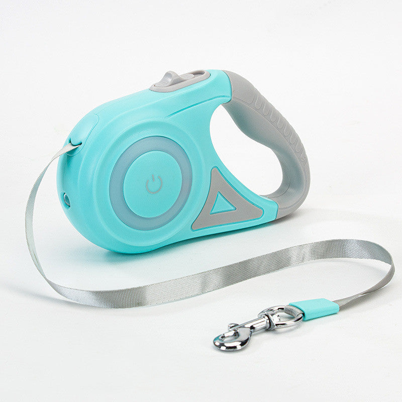 Dog Leash Retractable Leash And Dog Collar Spotlight Automatic Pet Dog Cat Traction Rope For Small Medium Dogs Pet Product - Hiccupzz
