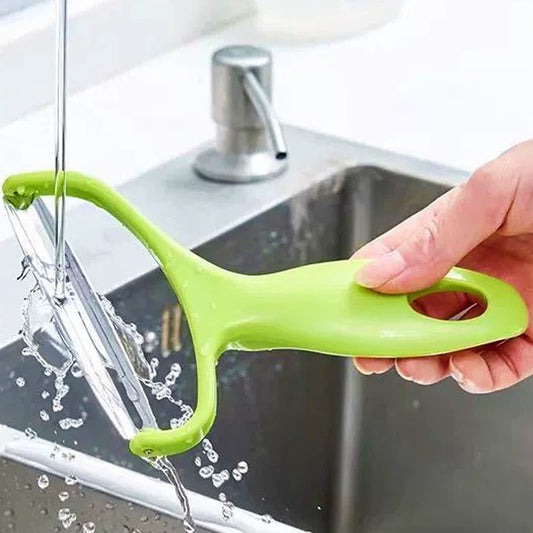 Multi-Functional Vegetable Slicer, Shredder & Peeler - Metal & Plastic Salad Cutter for Cabbage, Lettuce, Carrots - Hiccupzz