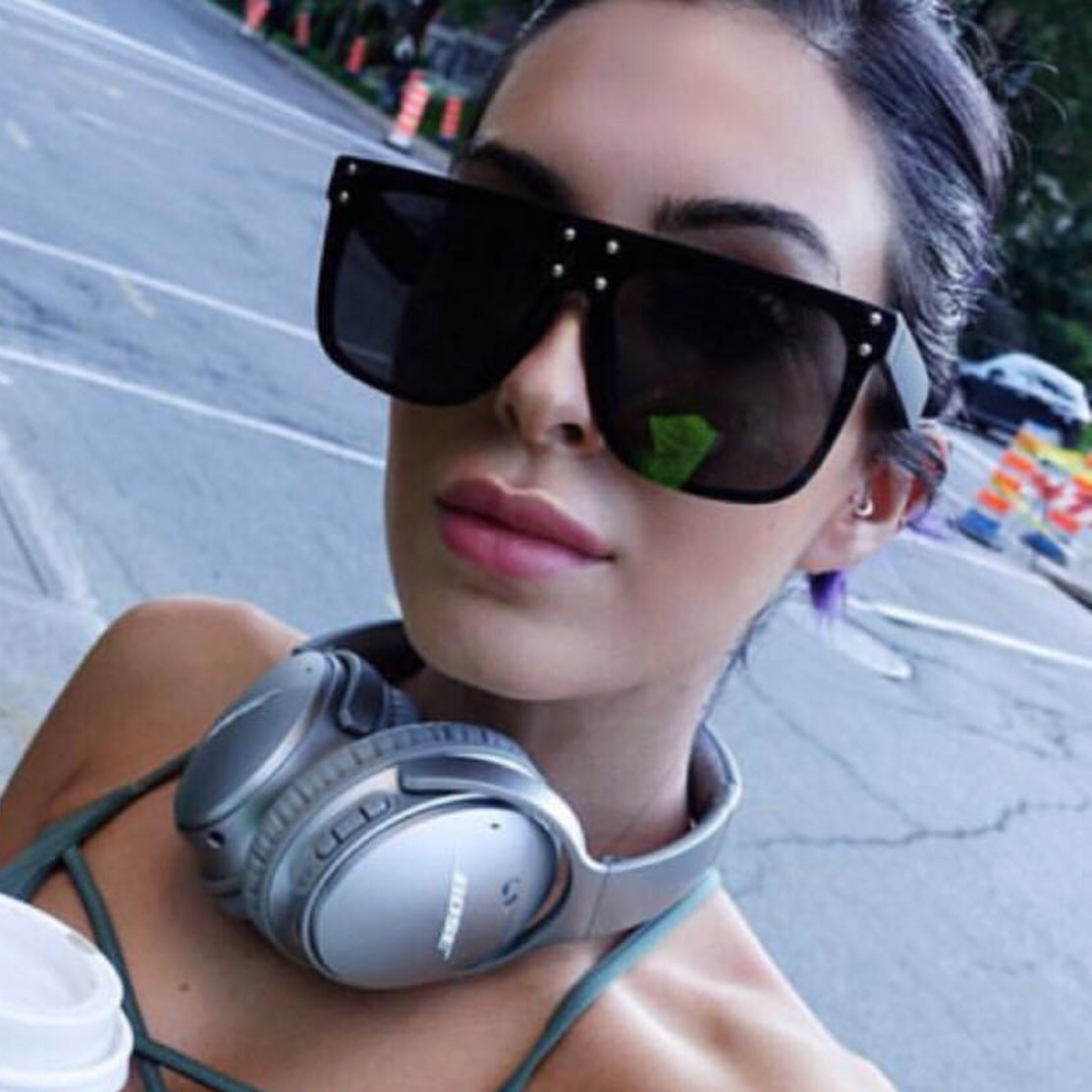 Fashion men and women glasses big box face slimming sunglasses - Hiccupzz