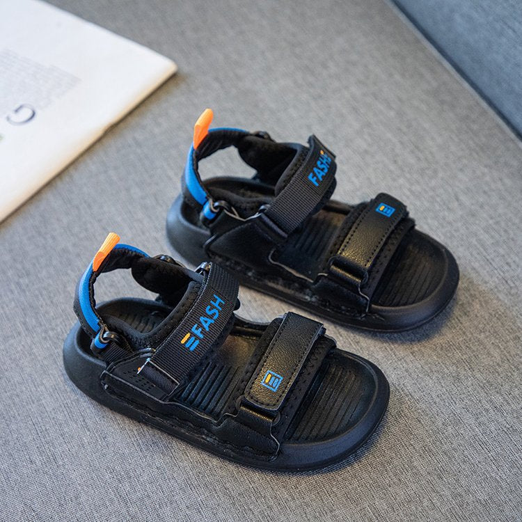 Children's Fashion Simple Soft Bottom Package Head Sandals - Hiccupzz