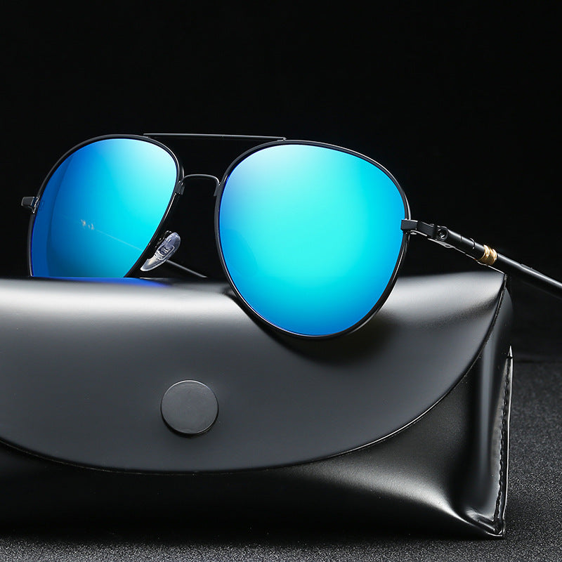 Polarized Sunglasses Men's Metal Sunglasses Color Film Sunglasses - Hiccupzz