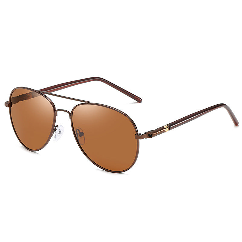 Polarized Sunglasses Men's Metal Sunglasses Color Film Sunglasses - Hiccupzz