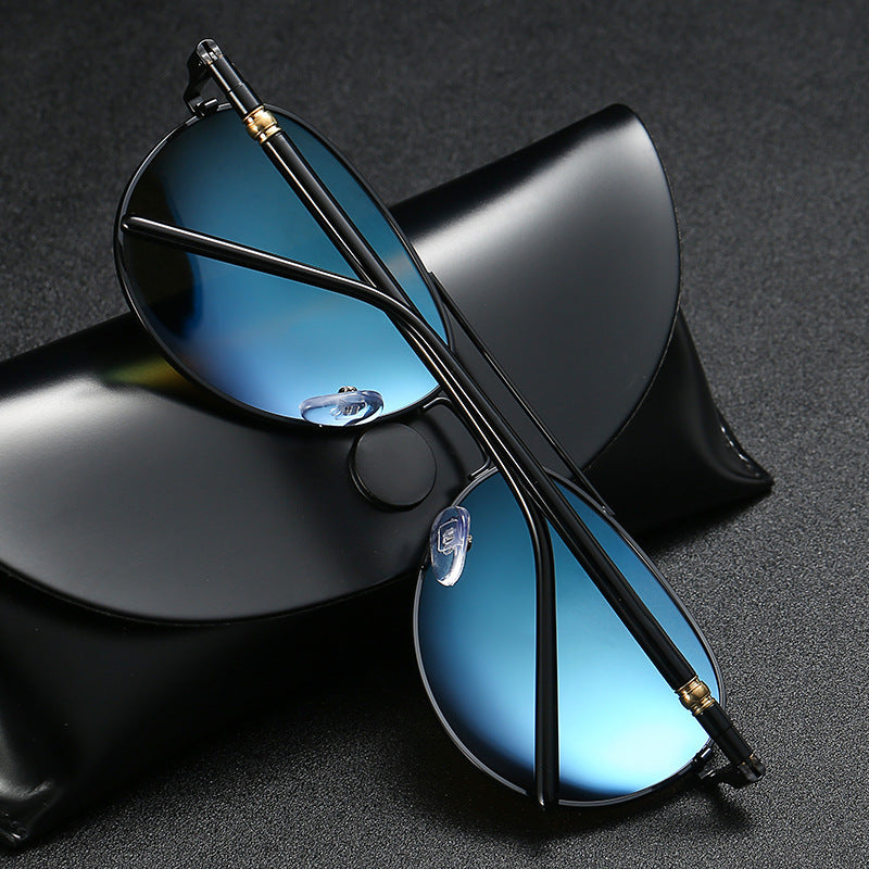 Polarized Sunglasses Men's Metal Sunglasses Color Film Sunglasses - Hiccupzz