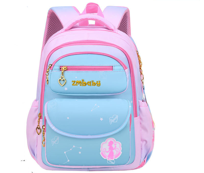 Kamida Primary School Schoolbag Female Sweet And Cute Gradient Backpack 1-3-6 Grade Large Capacity - Hiccupzz