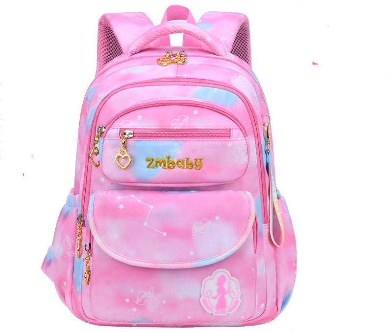 Kamida Primary School Schoolbag Female Sweet And Cute Gradient Backpack 1-3-6 Grade Large Capacity - Hiccupzz