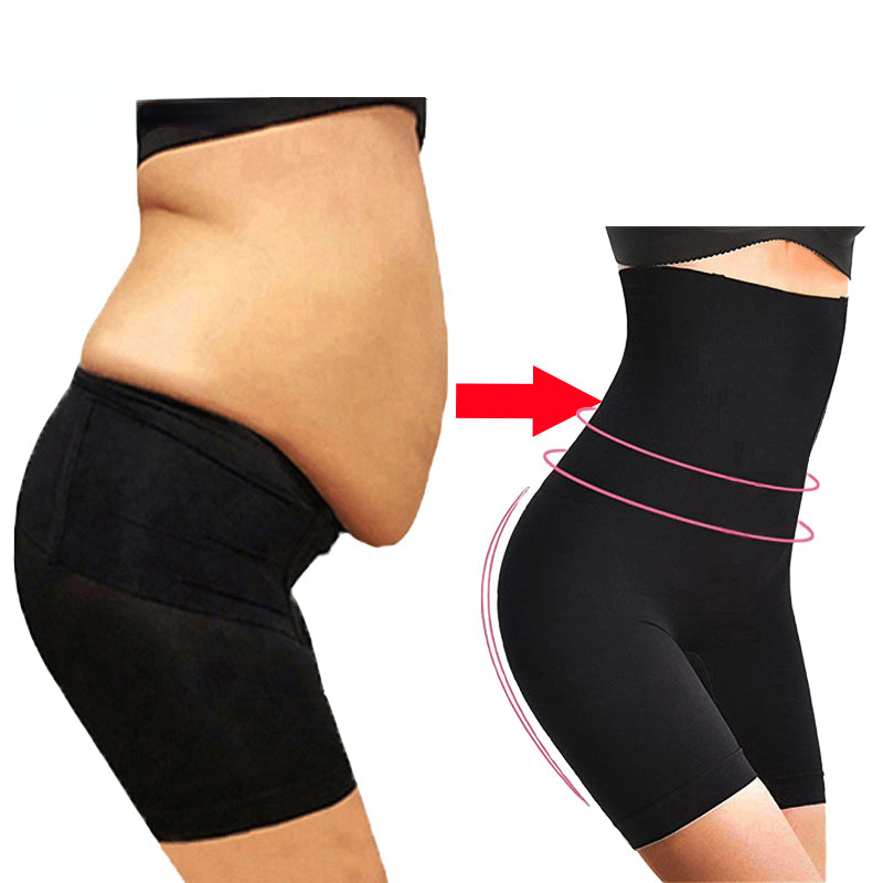 Womens High Waist Firm Tummy Control Shapewear Shorts Bodysuit - Seamless Mid-Thigh Slimmer - Comfortable Panty Style for a Sleek Silhouette - Ideal for Ladies - Hiccupzz