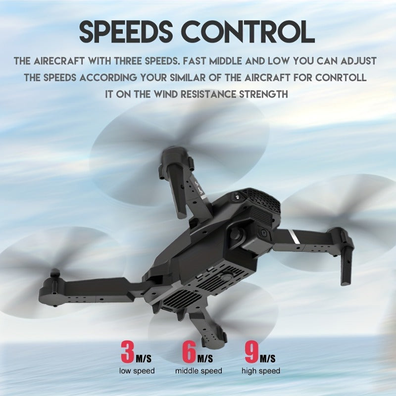 Foldable KBDFA E88 Drone with HD Camera, Obstacle Avoidance, and WIFI Control - Hiccupzz
