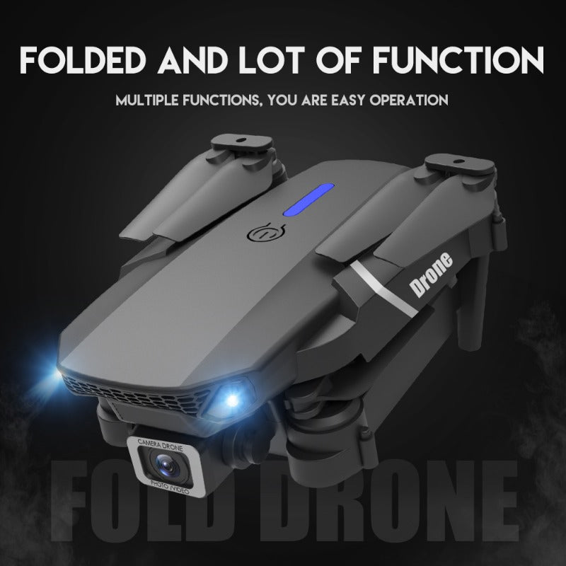 Foldable KBDFA E88 Drone with HD Camera, Obstacle Avoidance, and WIFI Control - Hiccupzz