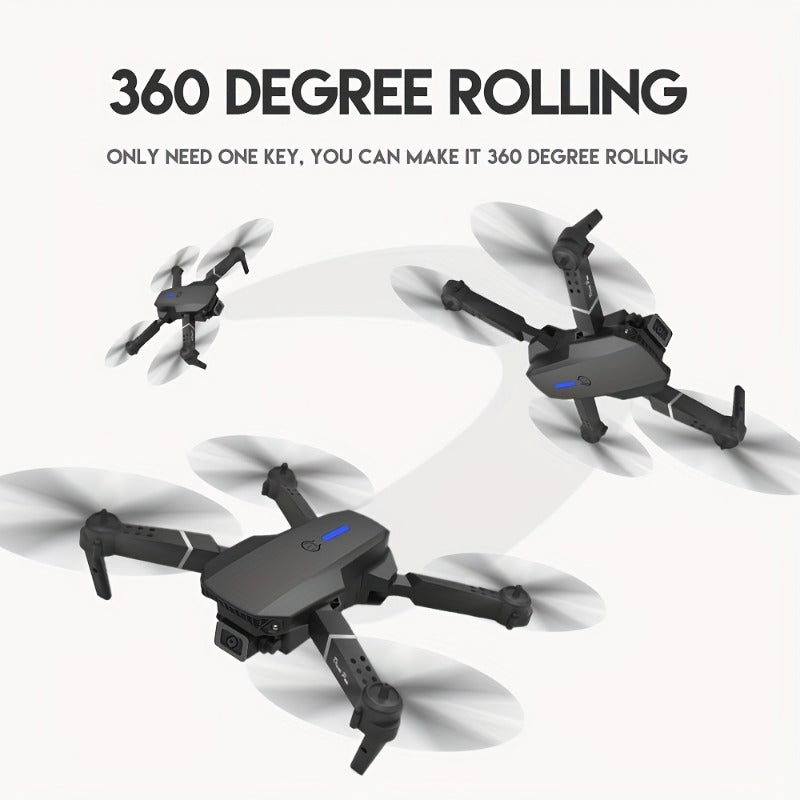 Foldable KBDFA E88 Drone with HD Camera, Obstacle Avoidance, and WIFI Control - Hiccupzz