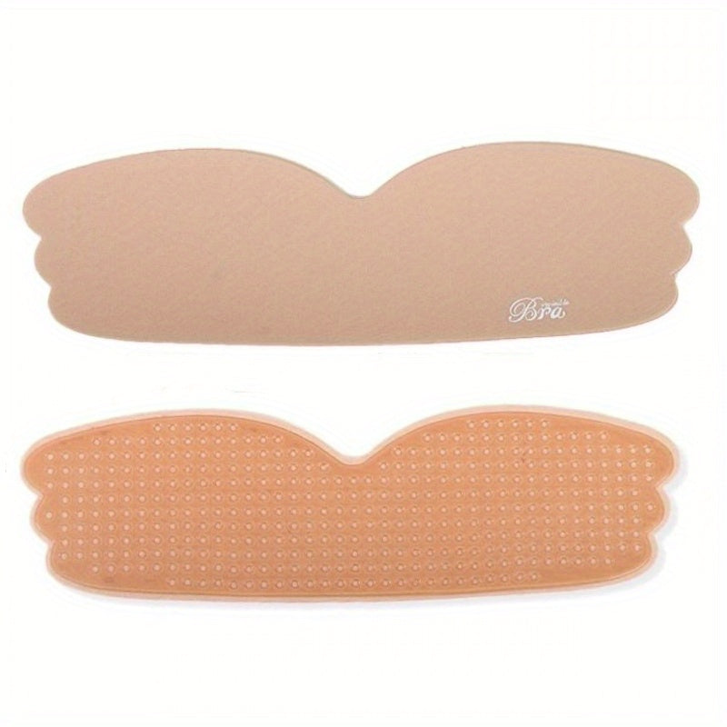 Invisible Silicone Strapless Bra, Self-Adhesive Backless Push Up Nipple Covers, Women's Lingerie & Underwear Accessories - Hiccupzz