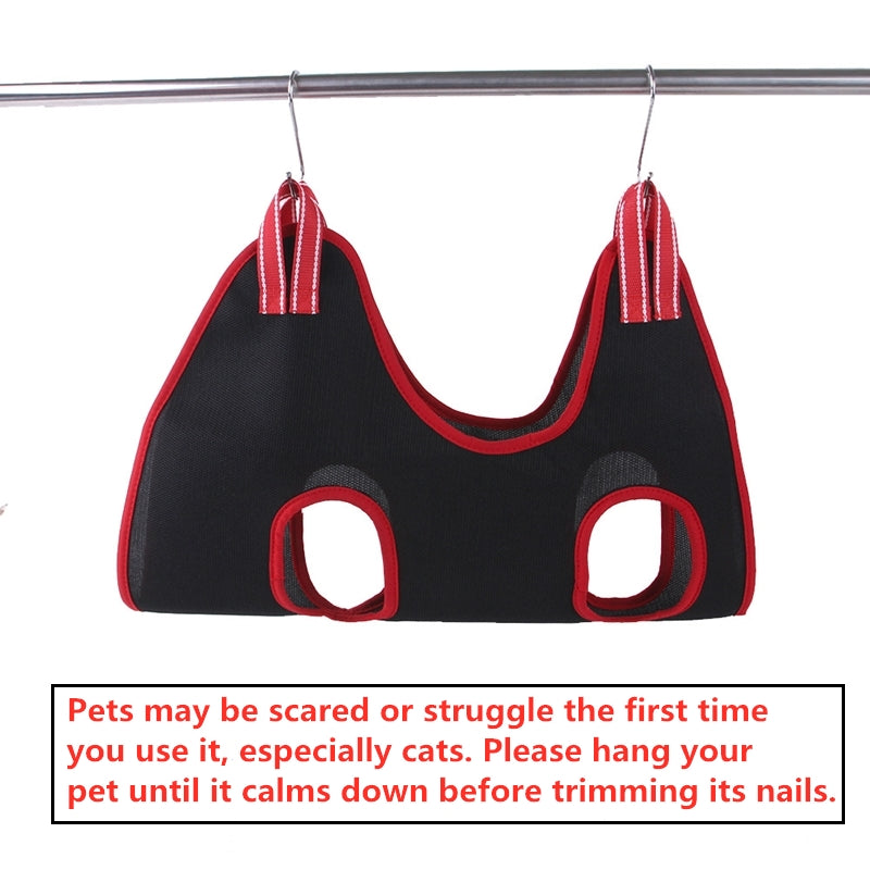 Pet Grooming Hammock For Dog & Cat, Cat Hammock Restraint Bag For Bathing Trimming Nail Clipping - Hiccupzz