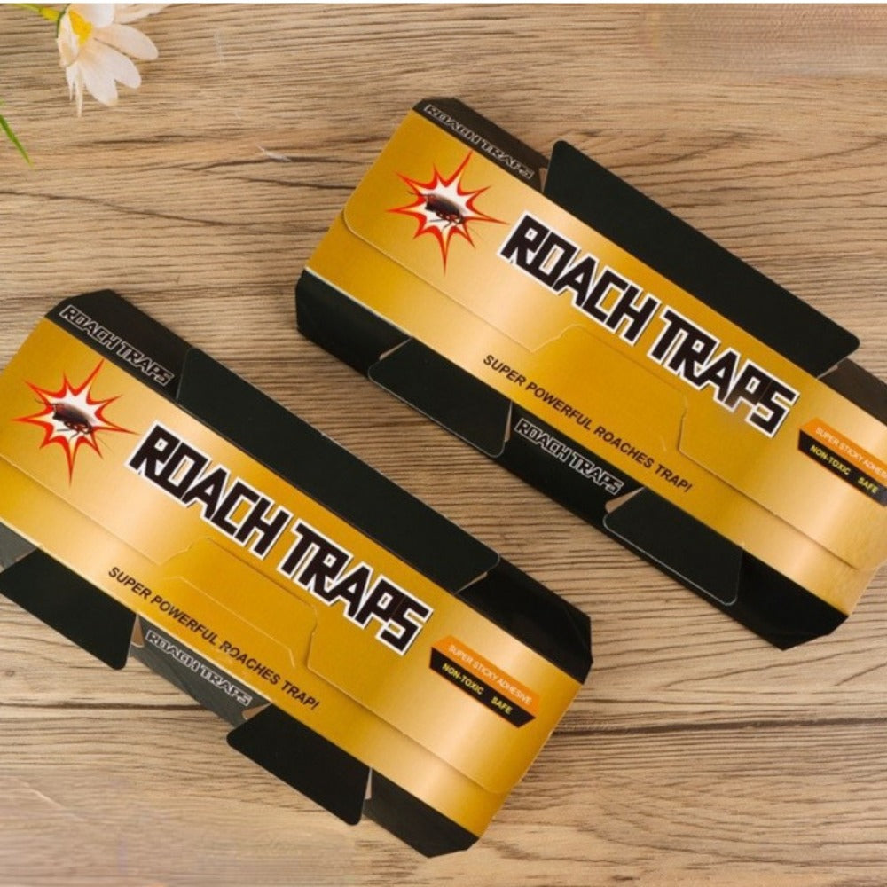 5 Packs Roach Trap – Long-Lasting Sticky Glue Traps for Cockroach and Bug Catching - Hiccupzz
