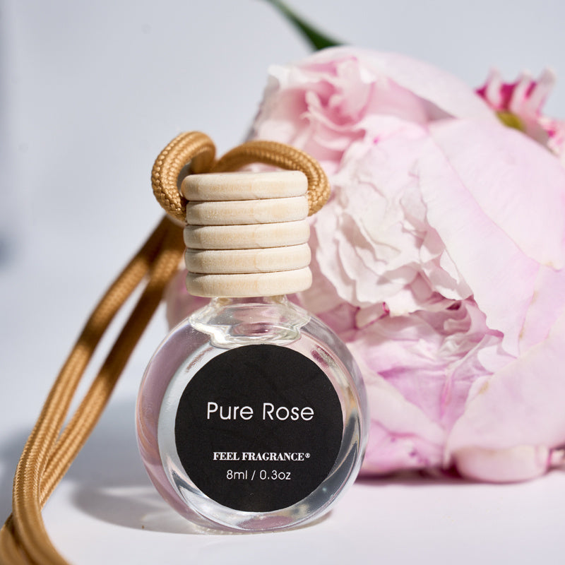 Puer Rose - 8ml Car Air Freshener Automotive Scents. Car Air Freshener with 30-Day Long-Lasting Fragrance. Hanging Diffuser Bottles Remove Auto Odor. Home Deodorizer. (1, 2, 4 Bottles) - Hiccupzz