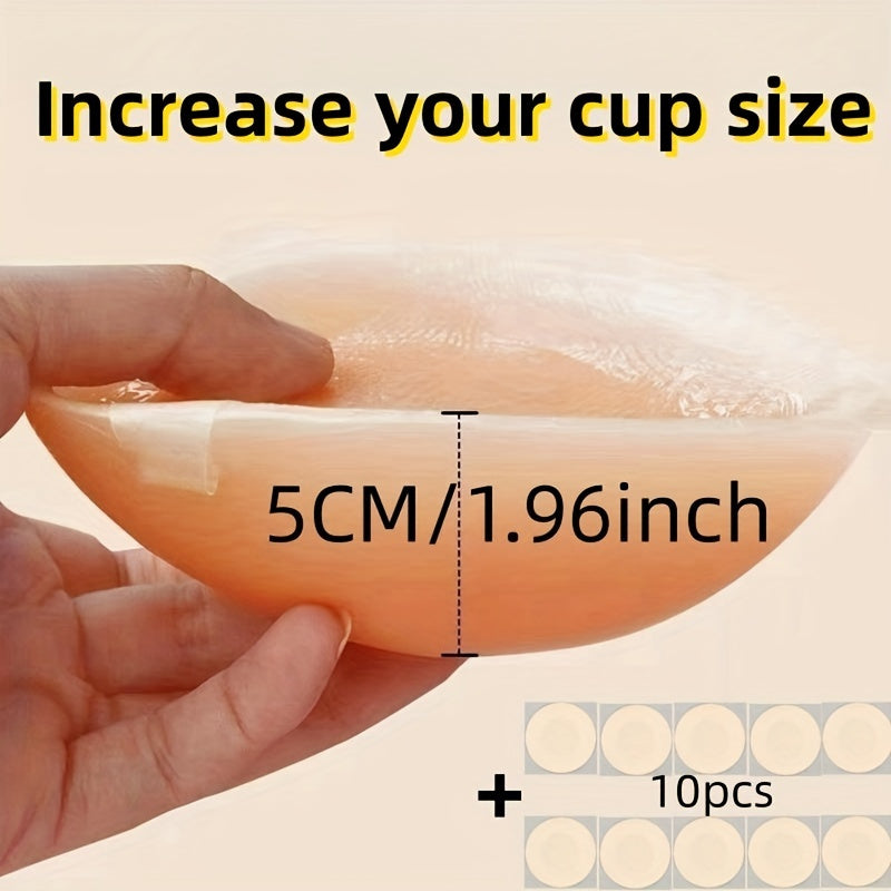 Invisible Front Buckle Breast Lift Pasties - Self-Adhesive Nipper Covers for Women's Lingerie & Underwear - Enhance Your Natural Shape and Boost Confidence - Hiccupzz