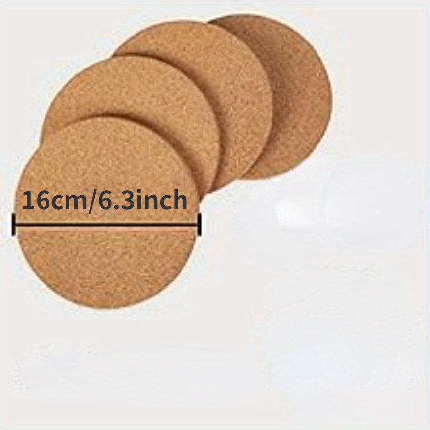 4pcs Trivet, Thick Round Cork, Hot Pads For Dishes, Pots, Pans And Plants, Hot Pads For Table And Countertop, Home, Kitchen Supplies - Hiccupzz