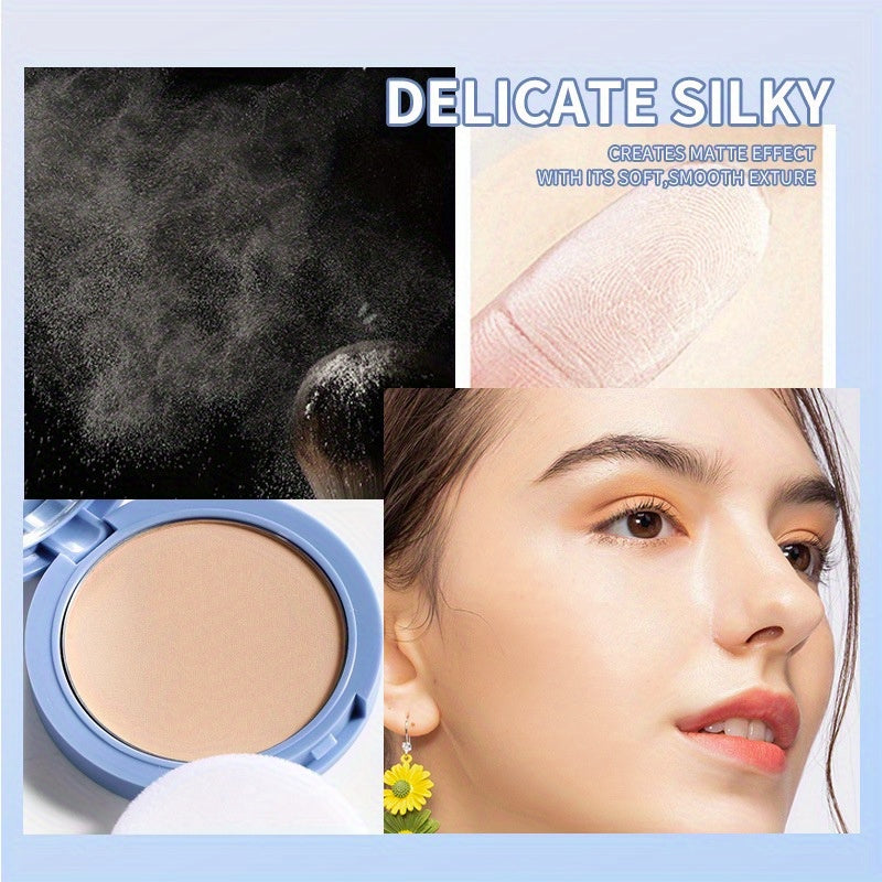 3 colors Matte Face Powder - Long Lasting Oil Control Setting Powder for Flawless Makeup with Puff Included - Hiccupzz