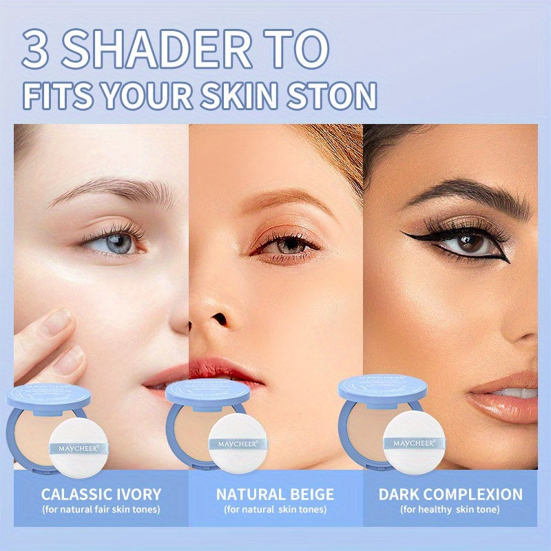 3 colors Matte Face Powder - Long Lasting Oil Control Setting Powder for Flawless Makeup with Puff Included - Hiccupzz