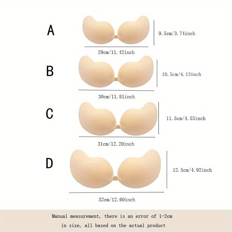 Invisible Stick-On Lift Bra, Strapless & Seamless Push Up Self-Adhesive Bra, Soft & Supportive, Women's Lingerie & Underwear - Hiccupzz
