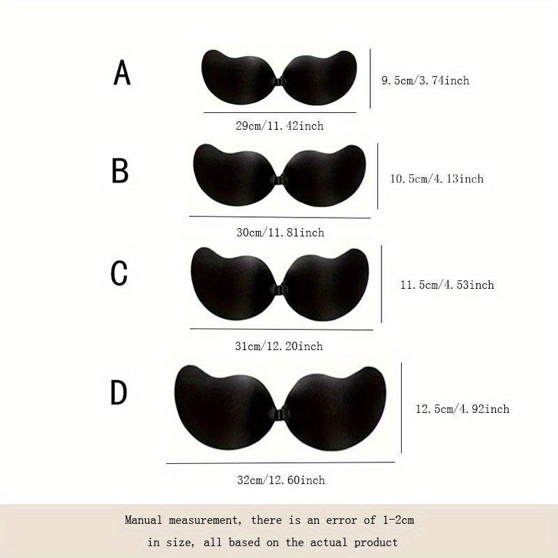 Invisible Stick-On Lift Bra, Strapless & Seamless Push Up Self-Adhesive Bra, Soft & Supportive, Women's Lingerie & Underwear - Hiccupzz