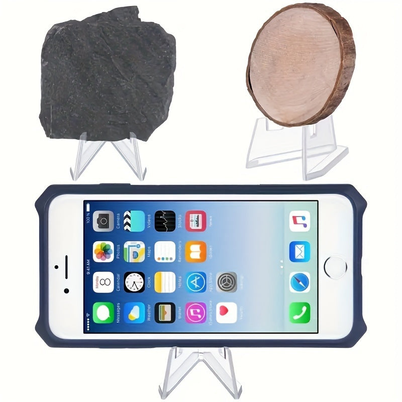 Acrylic Easel Stands: Clear Mini Display Holders (2/6/10/12 pcs) for Coins, Pocket Watches, Capsules, and Medals - Hiccupzz