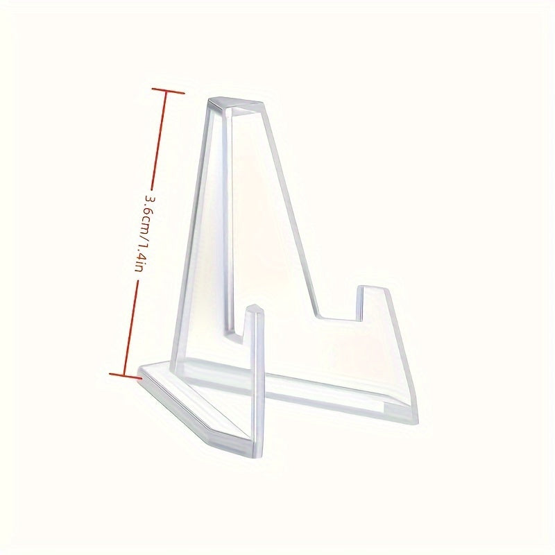 Acrylic Easel Stands: Clear Mini Display Holders (2/6/10/12 pcs) for Coins, Pocket Watches, Capsules, and Medals - Hiccupzz