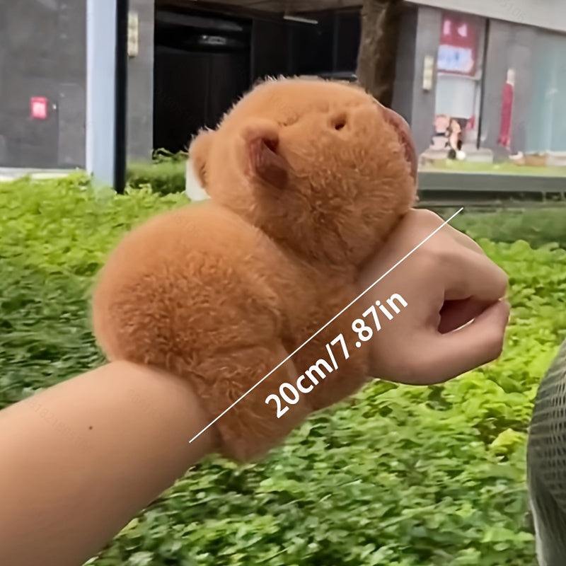 Capibara Capybara Doll Snap Ring - Cute Plush Toy, Online Celebrity Ugly Cute Doll - Hiccupzz